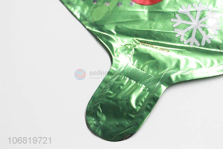 New Design Christmas Tree Shape Decorative Foil Balloon