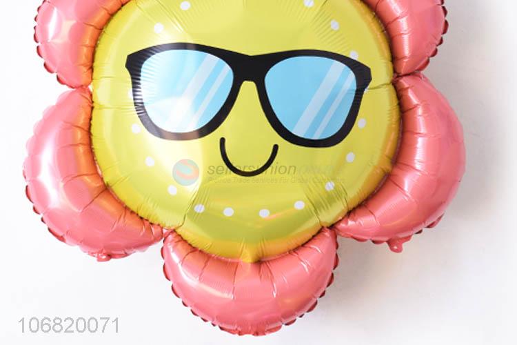 Custom Sun Flower Shape Colorful Foil Balloon Decorative Balloon