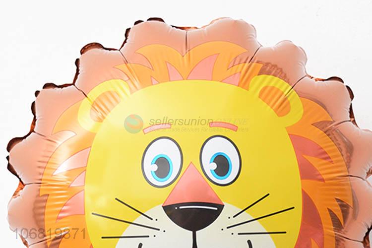 Cartoon Printing Lion Head Pattern Foil Balloon