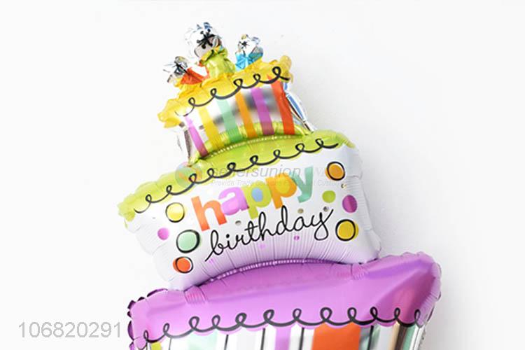 Unique Design Cake Shape Foil Balloon Fashion Party Balloon