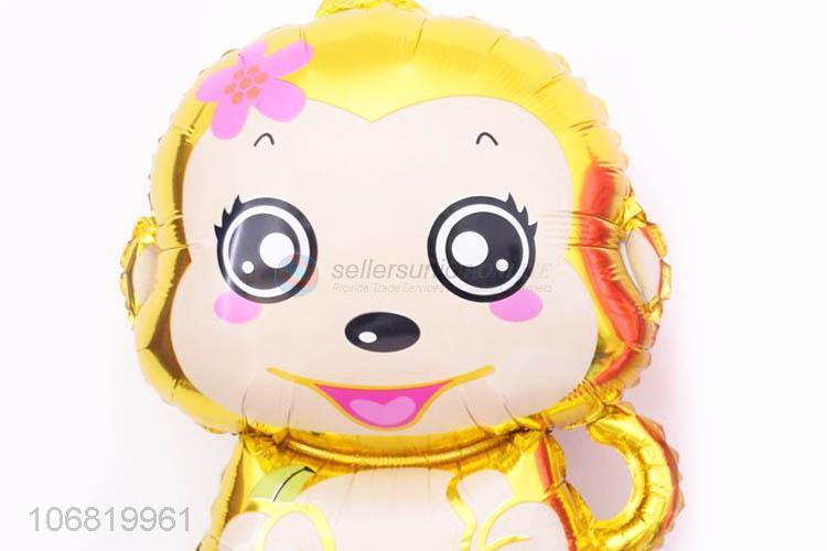 Cartoon Design Female Monkey Foil Balloon For Festival Decoration