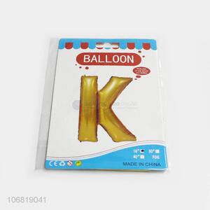 Good Quality K Letter Decorative Foil Balloon