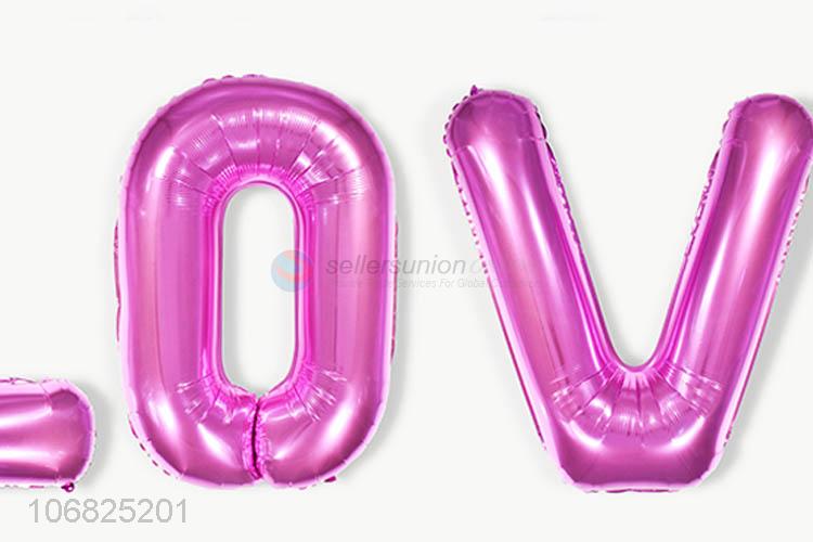 New Design Thin Letters Colorful Foil Balloon