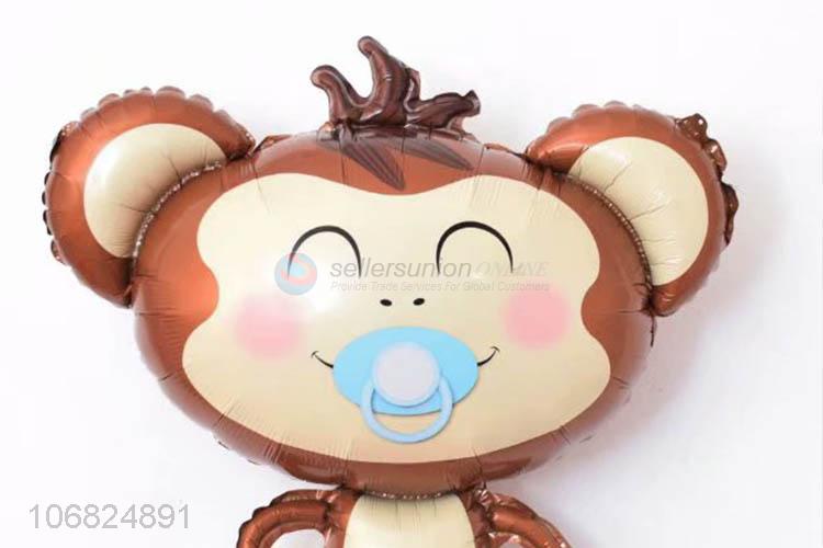 Cartoon Pacifier Monkey Shape Foil Balloon Best Animal Balloons