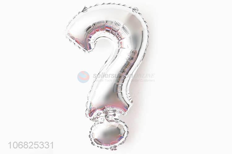 Unique Design Question Mark Shape Foil Balloon For Sale