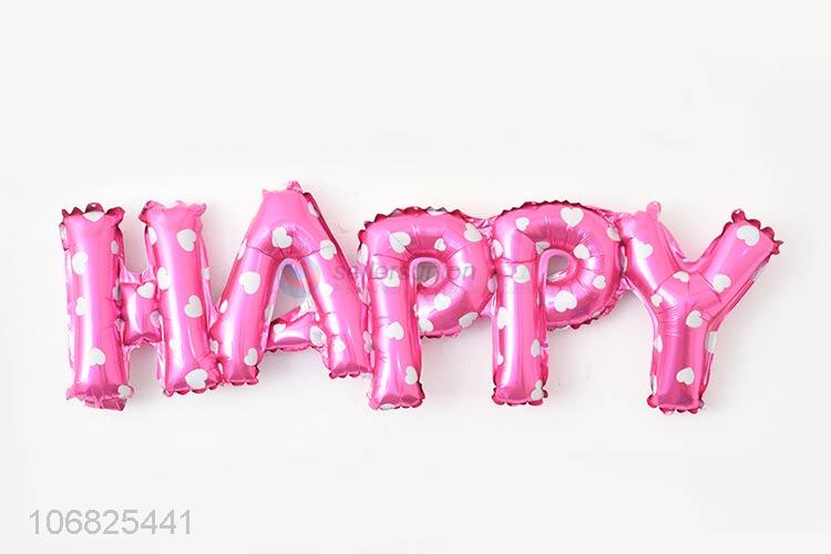 Creative Design Happy Letters Foil Balloon For Sale