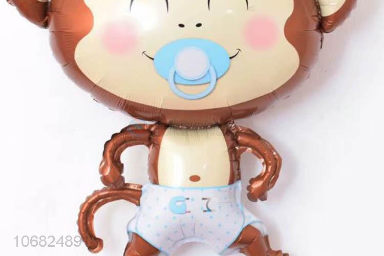 Cartoon Pacifier Monkey Shape Foil Balloon Best Animal Balloons