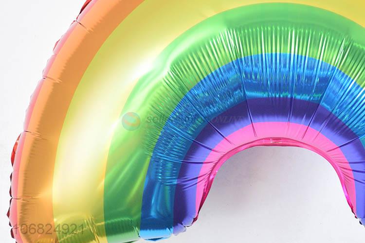 Top Quality Rainbow Shape Foil Balloon Colorful Balloon