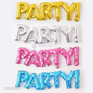 Newest Party Letters Decorative Foil Balloon