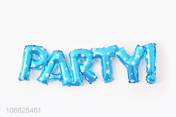 Newest Party Letters Decorative Foil Balloon