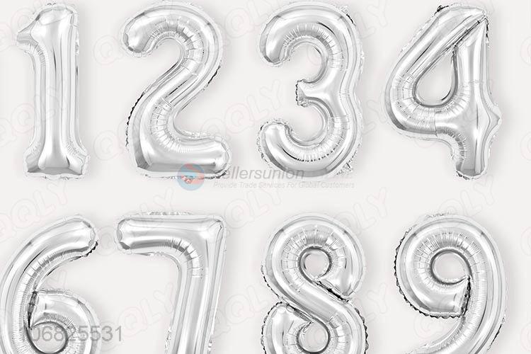 Cute Design Thin Number Foil Balloons For Party Decoration