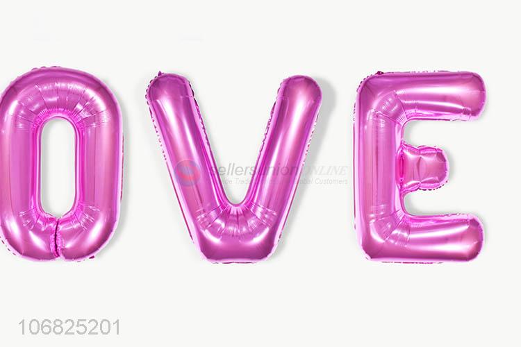 New Design Thin Letters Colorful Foil Balloon