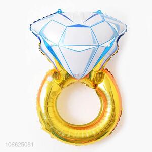 Creative Design Simulation Diamond Ring Fashion Foil Balloon