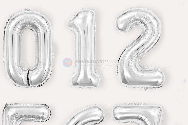 Cute Design Thin Number Foil Balloons For Party Decoration