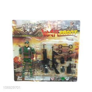 Low price plastic toy soldier military toys play set