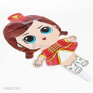 Cute Lovely Girl Design Foil Balloon