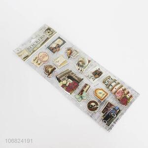 New design 3D pvc book sticker multi-tier printed sticker