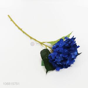 New Arrival Artificial Blue Hydrangea Decorative Fake Flower