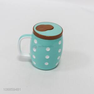 Newest green plastic cup drinking cup with lid
