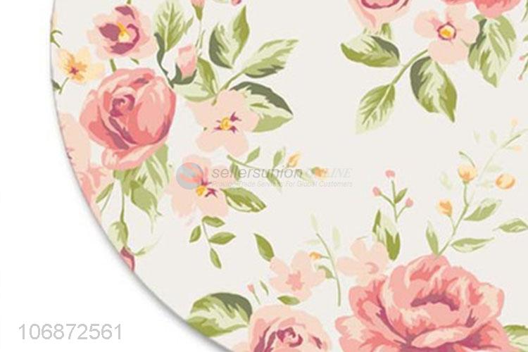 Promotion Gift Sublimation Flower Pattern Round Gamer Mouse Pad