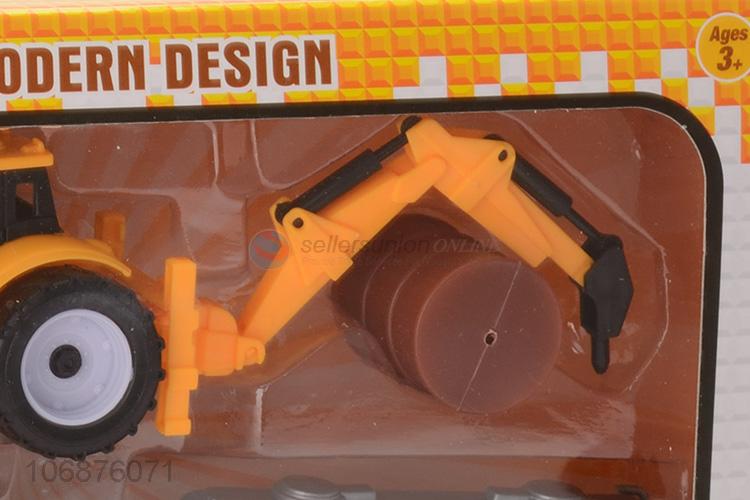 Top Selling Plastic Pull Back Engineering Truck Toy Set Promotional Toys