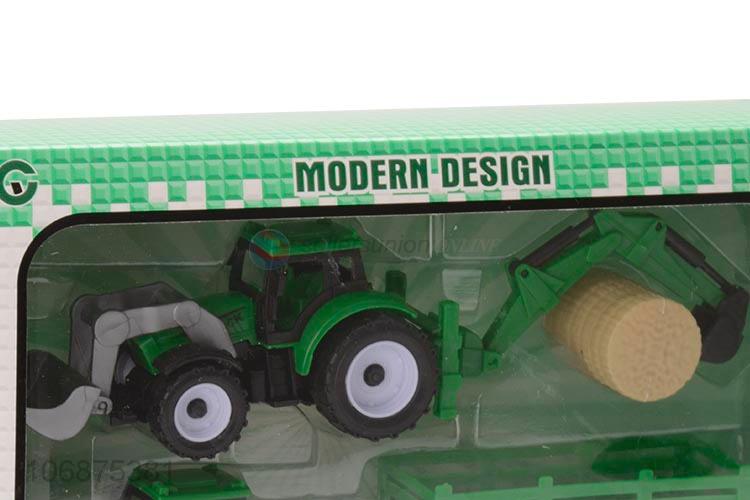 Factory Sell Pull Back Power Farmer Truck Farm Tractor Play Set