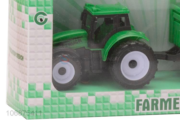 New Selling Promotion Kid Toys Plastic Pull Back Farmer Truck Toy