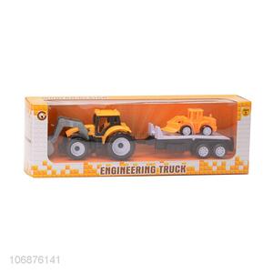 Premium Quality Cartoon Pull Back Engineering Truck Plastic Car Toys