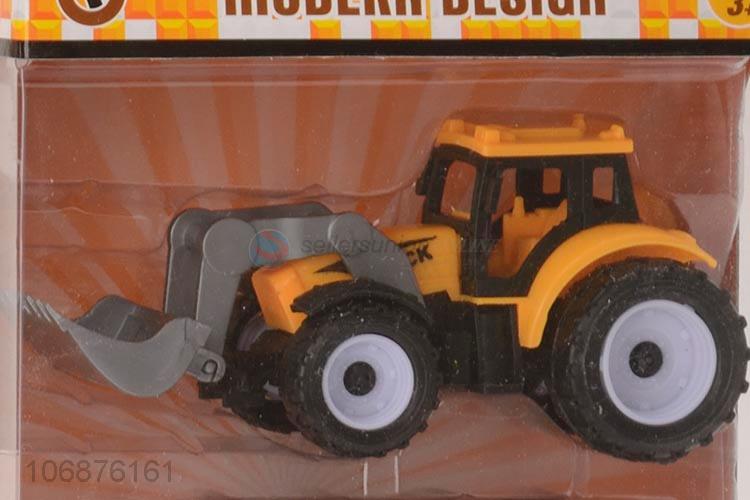 Factory Sell Plastic Pull Back Engineering Vehicle Truck Toy Set For Promotion