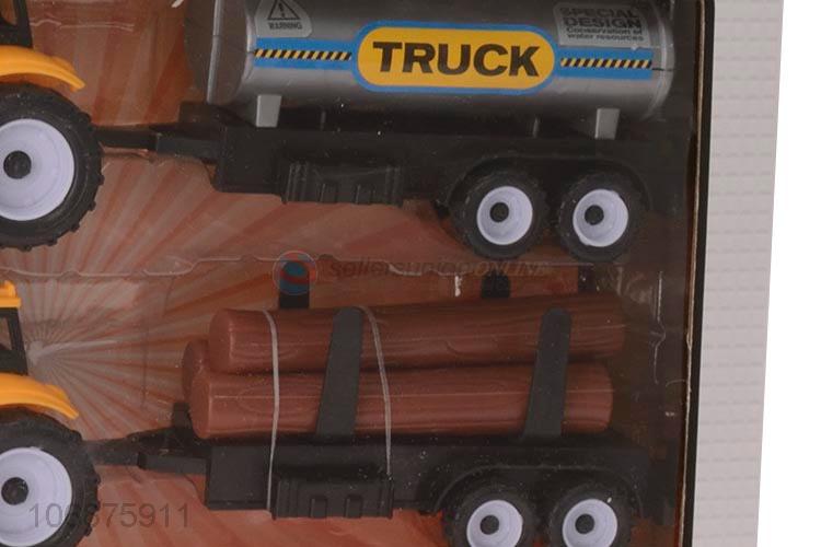 New Selling Promotion Plastic Inertial Engineering Truck Toy Set