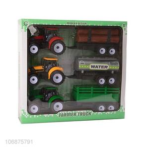 Hot Sale Truck Car Toys Plastic Farmer Truck For Kids With Friction Function