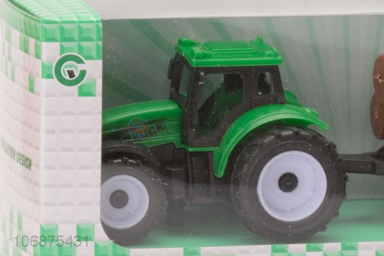 Contracted Design Pull Back Power Farmer Truck Toy For Kids