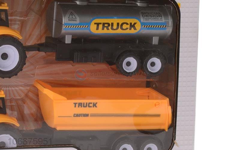 Factory Wholesale Inertial Plastic Truck Engineering Vehicle Friction Toy