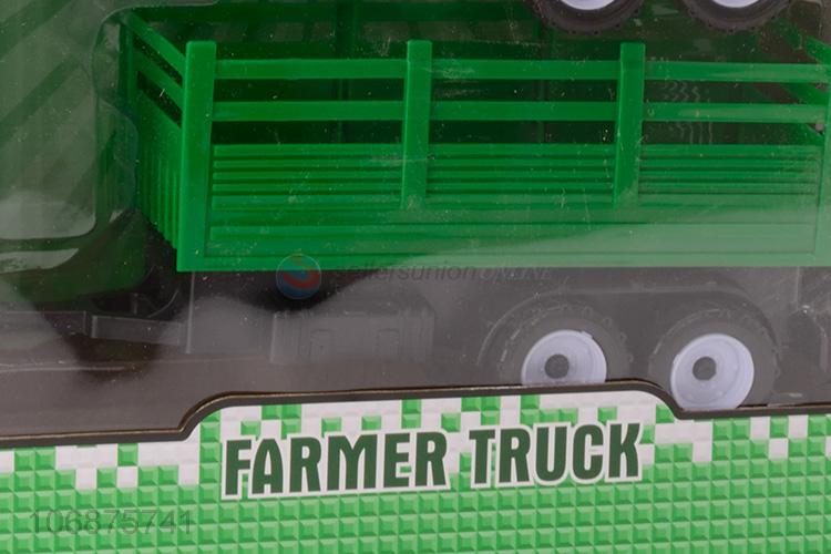 Wholesale Price Plastic Inertia Farmer Truck Toys For Kids