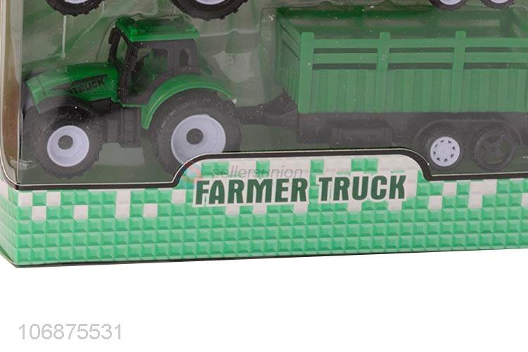 Best Price Pull Bacak Truck Model Farmer Car Toys Set 3 In 1