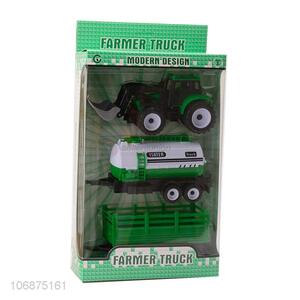 New Friction Powered Car Plastic Farmer Vehicle Truck Set For Children