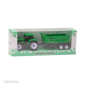 Cheap Price Plastic Pull Back Farmer Truck Toys Kids Play Toy