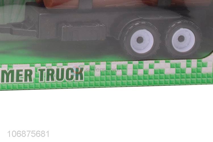 Cheap Price Inertia Farmer Plastic Truck Toys Kids Inertia Car