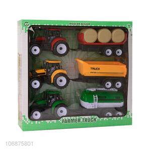 New Friction Powered Car Plastic Farmer Truck Set For Children