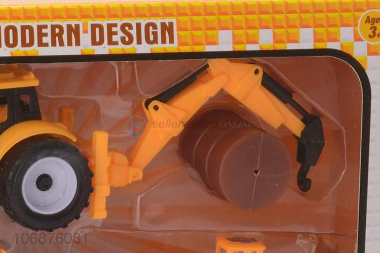 High Sales Engineering Car Plastic Pull Back Truck Toys Set For Kids