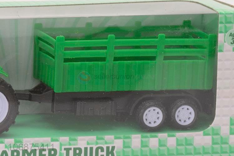 New Selling Promotion Kid Toys Plastic Pull Back Farmer Truck Toy