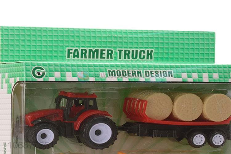 New Product Funny Pull Back Farmer Car Plastic Toy For Kids