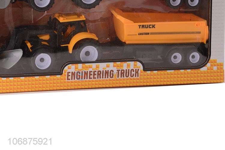 New Fashion Inertial Engineering Truck Toys Plastic Toys Set For Kids