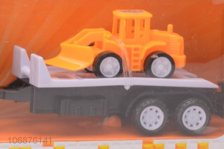 Premium Quality Cartoon Pull Back Engineering Truck Plastic Car Toys