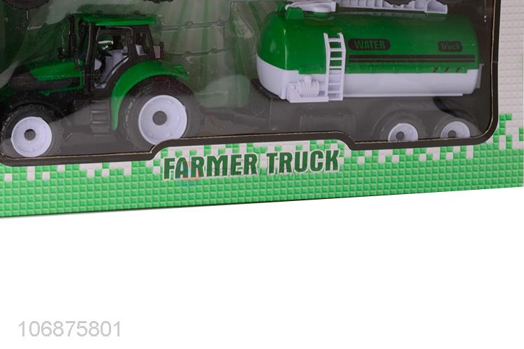 New Friction Powered Car Plastic Farmer Truck Set For Children