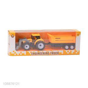 New Plastic Engineering Truck Kids Models Cartoon Pull Back Car Toys