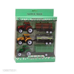 Best Price Pull Bacak Truck Model Farmer Car Toys Set 3 In 1