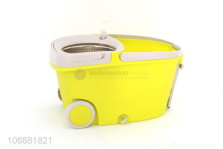 High quality household cleaning 360°spin floor mop and walkable mop bucket