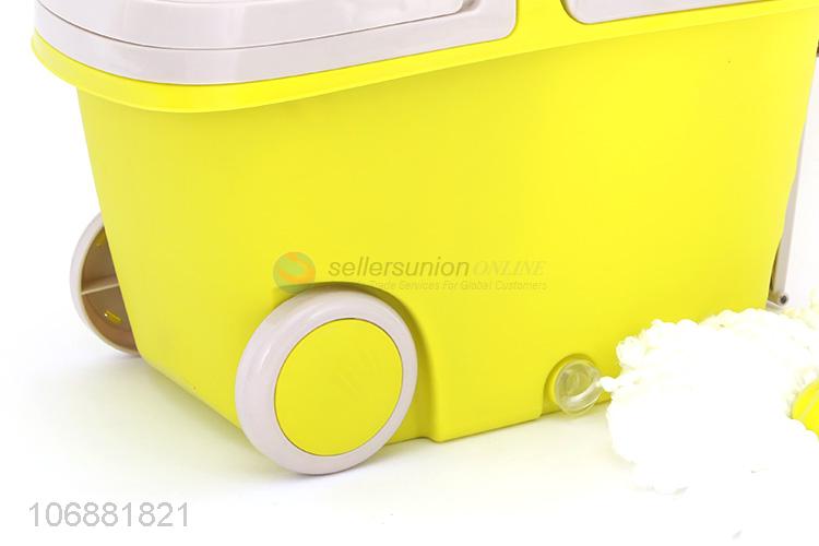 High quality household cleaning 360°spin floor mop and walkable mop bucket