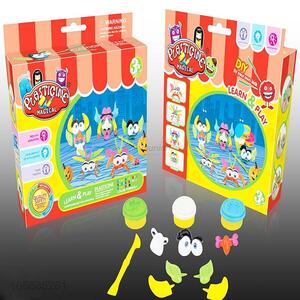 Promotional cheap educational diy colorful plasticine toy and clay molds kit